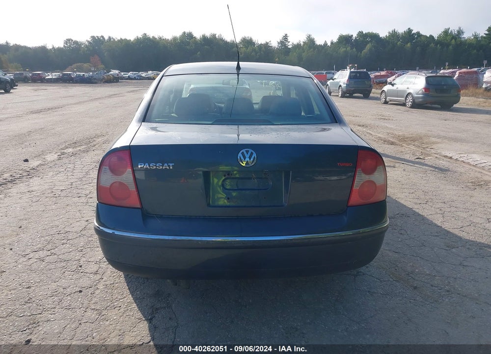 2003 VOLKSWAGEN PASSAT GLS VIN: WVWPD63BX3P248092