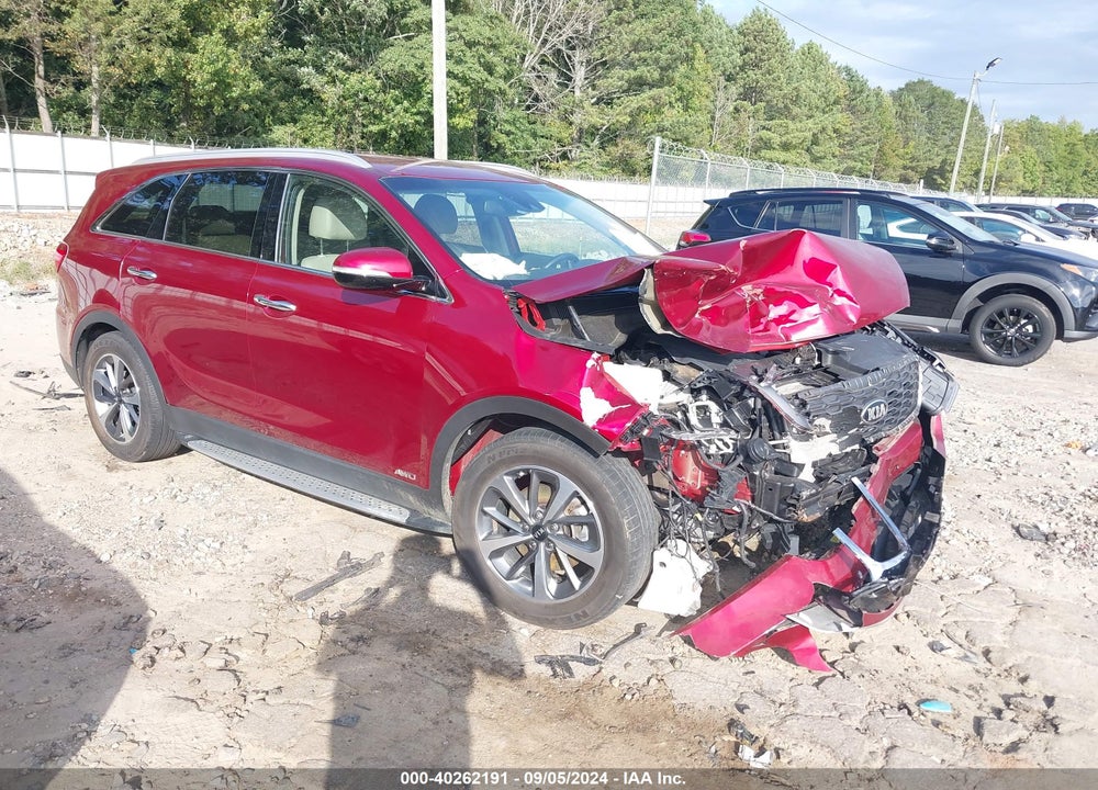 2019 KIA SORENTO 3.3L EX VIN: 5XYPHDA50KG462628