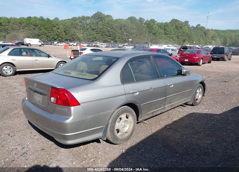 2004 HONDA CIVIC HYBRID VIN: JHMES96604S007846