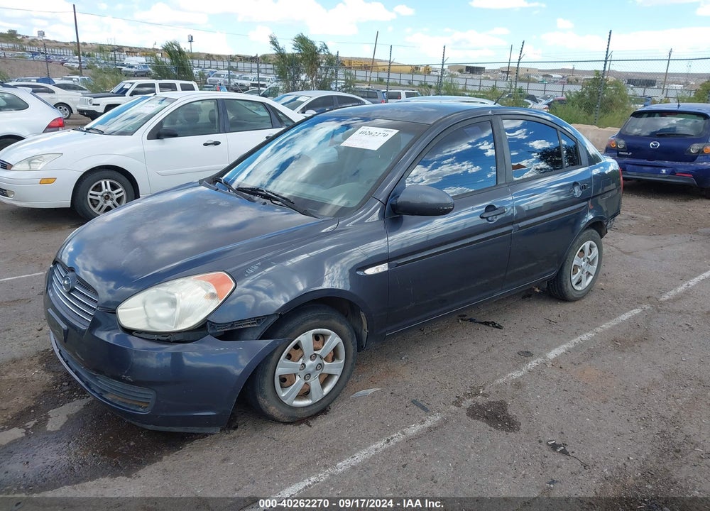 2007 HYUNDAI ACCENT GLS VIN: KMHCN46C67U162267