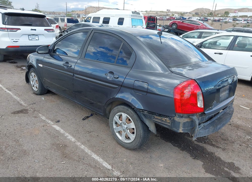 2007 HYUNDAI ACCENT GLS VIN: KMHCN46C67U162267