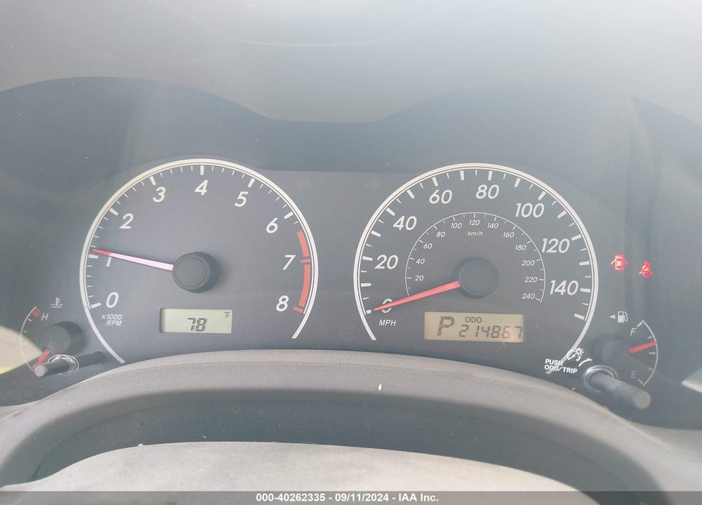 2009 TOYOTA COROLLA LE VIN: 2T1BU40E59C020117