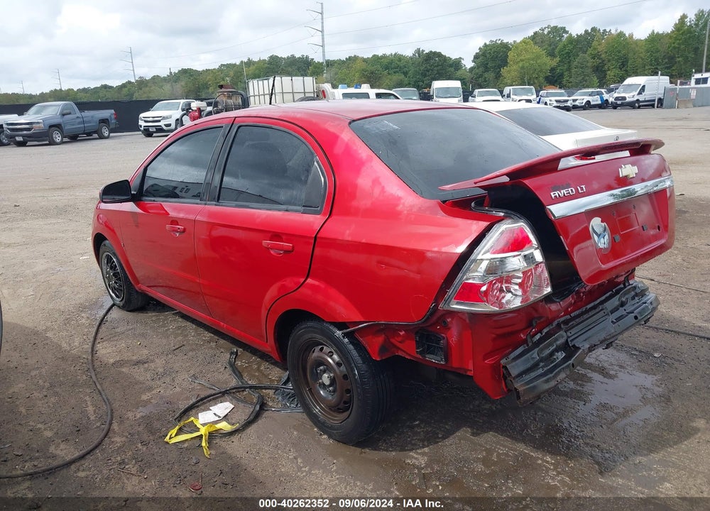 2009 CHEVROLET AVEO LT VIN: KL1TD56E29B605518
