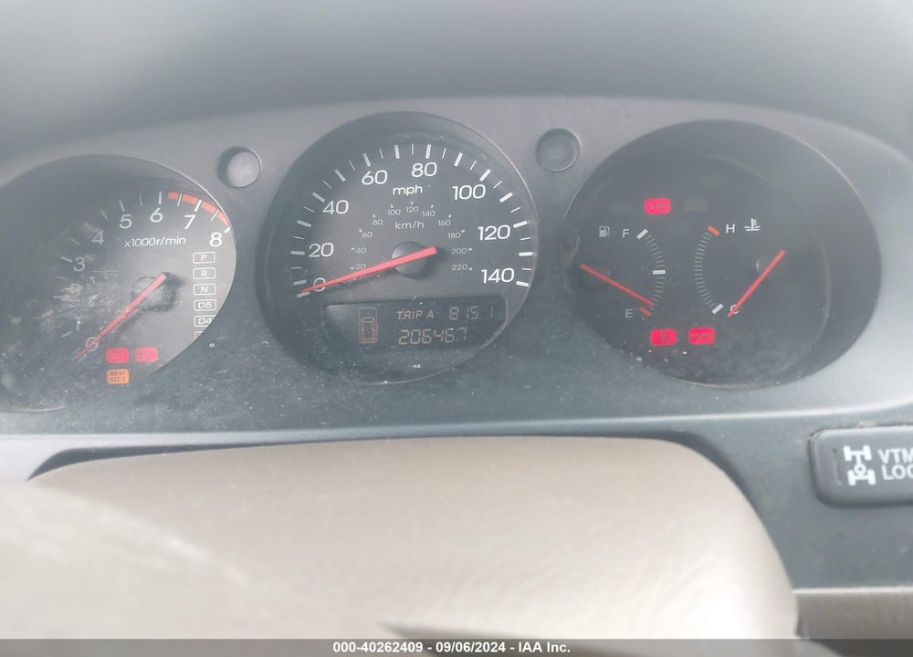 2001 ACURA MDX VIN: 2HNYD18611H515991