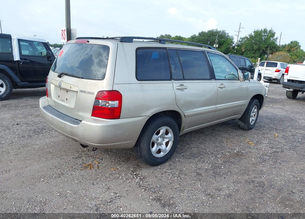 2005 TOYOTA HIGHLANDER VIN: JTEGD21A050120499