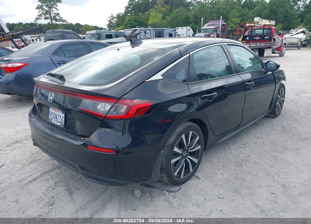 2022 HONDA CIVIC EX-L VIN: 19XFL1H72NE015803