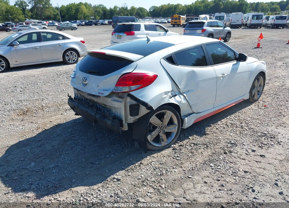 2013 HYUNDAI VELOSTER TURBO W/BLUE VIN: KMHTC6AE0DU121770