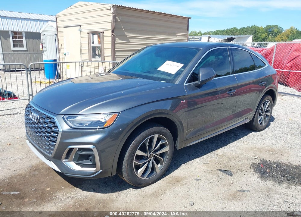 2022 AUDI Q5 SPORTBACK PREMIUM PLUS 45 TFSI S LINE QUATTRO S TRONIC VIN: WA15AAFY3N2126669