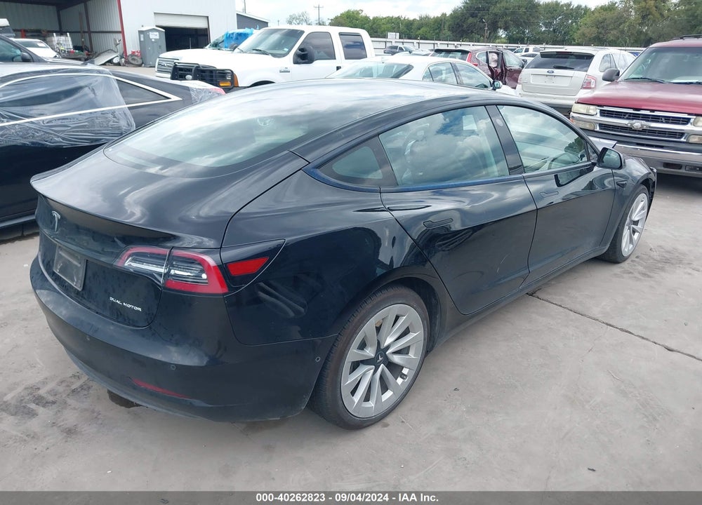 2022 TESLA MODEL 3 LONG RANGE DUAL MOTOR ALL-WHEEL DRIVE VIN: 5YJ3E1EB8NF187916