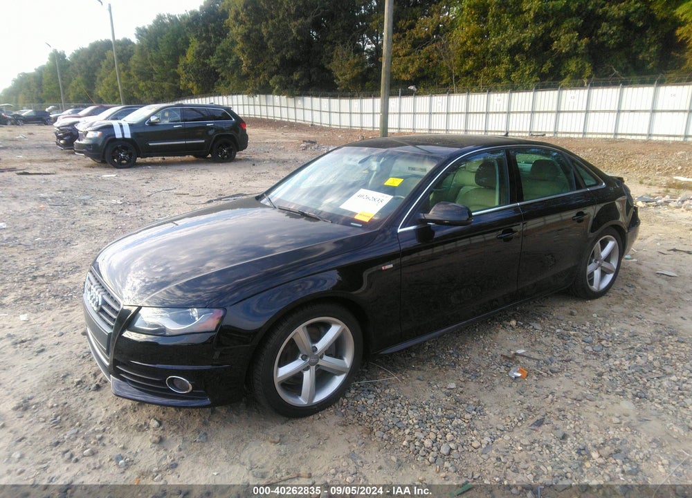 2012 AUDI A4 2.0T PREMIUM VIN: WAUHFAFL9CA051257