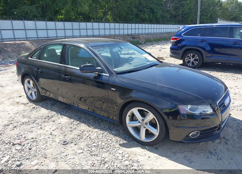 2012 AUDI A4 2.0T PREMIUM VIN: WAUHFAFL9CA051257