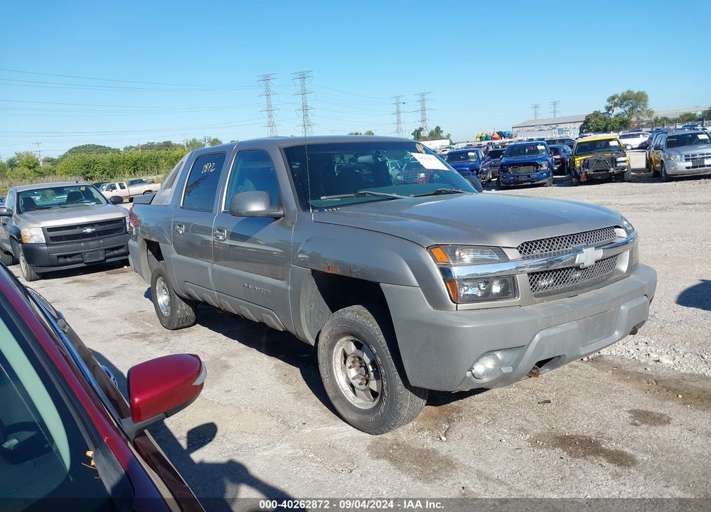 2002 CHEVROLET AVALANCHE 1500 VIN: 3GNEK13T82G271602