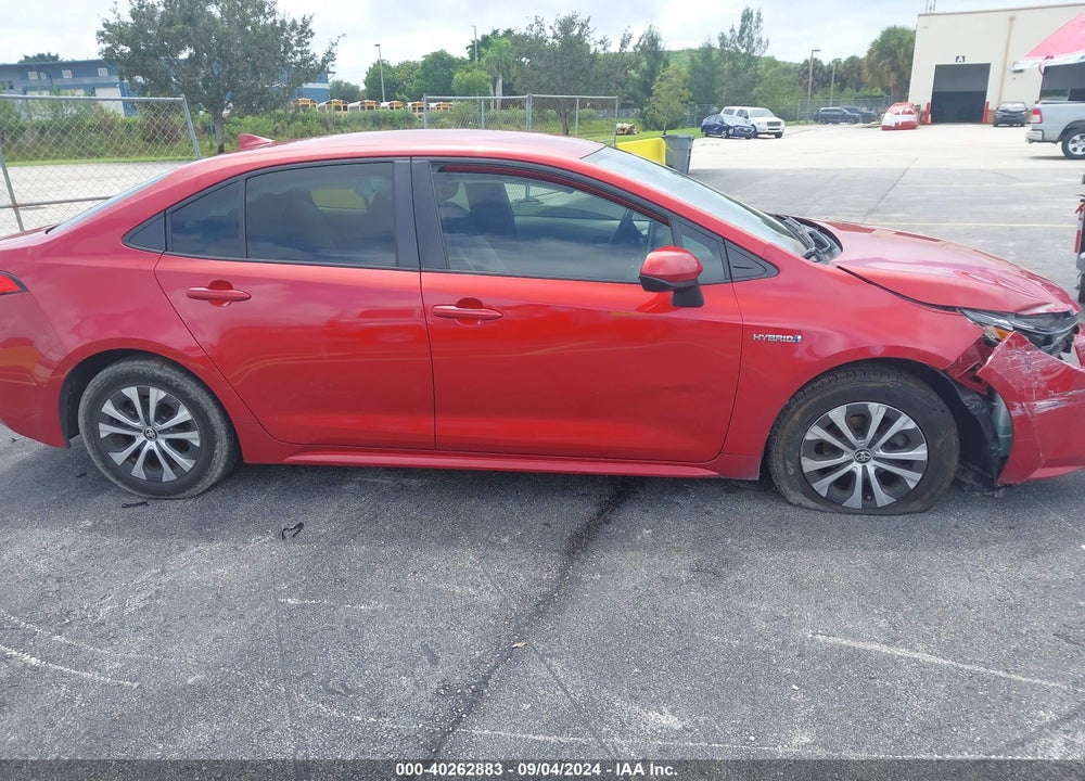 2021 TOYOTA COROLLA HYBRID LE VIN: JTDEAMDE8MJ031903