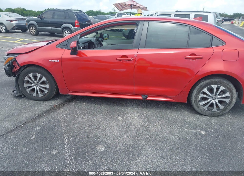 2021 TOYOTA COROLLA HYBRID LE VIN: JTDEAMDE8MJ031903