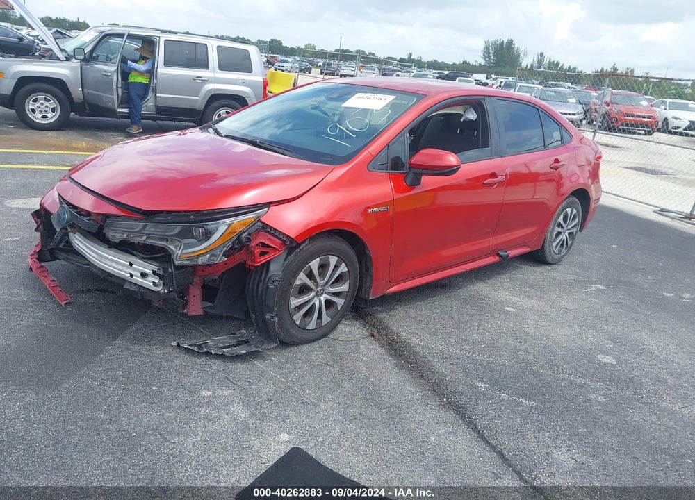 2021 TOYOTA COROLLA HYBRID LE VIN: JTDEAMDE8MJ031903