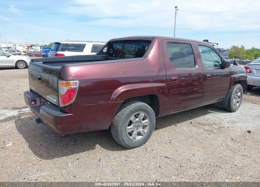 2007 HONDA RIDGELINE RTX VIN: 2HJYK16337H539654