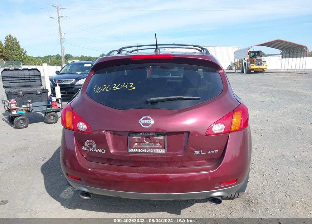 2010 NISSAN MURANO SL VIN: JN8AZ1MW9AW125967