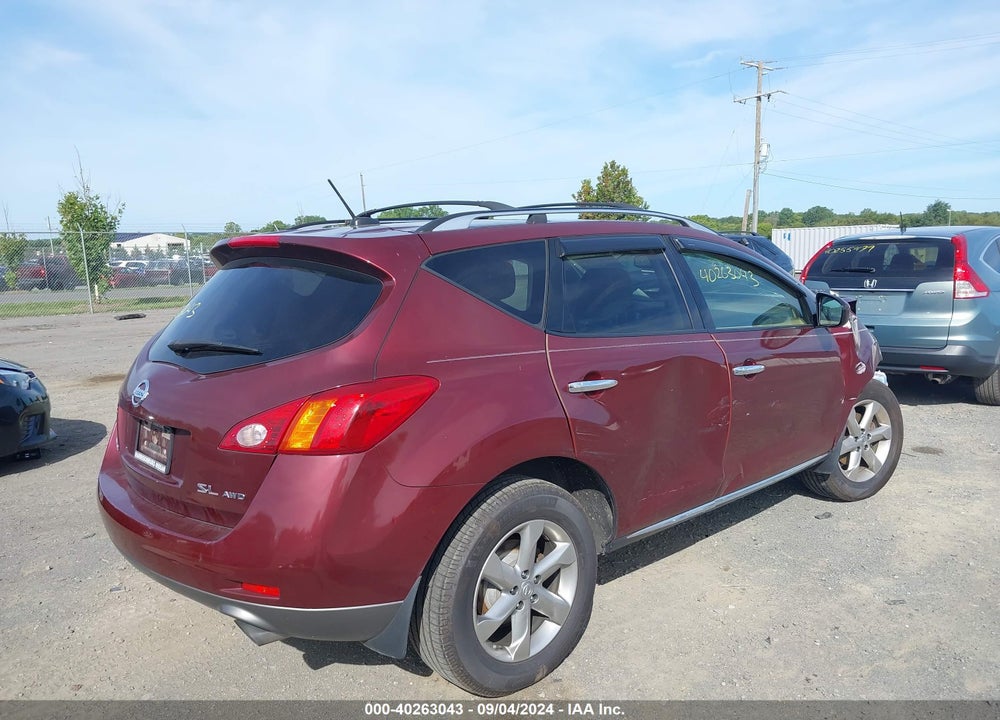 2010 NISSAN MURANO SL VIN: JN8AZ1MW9AW125967