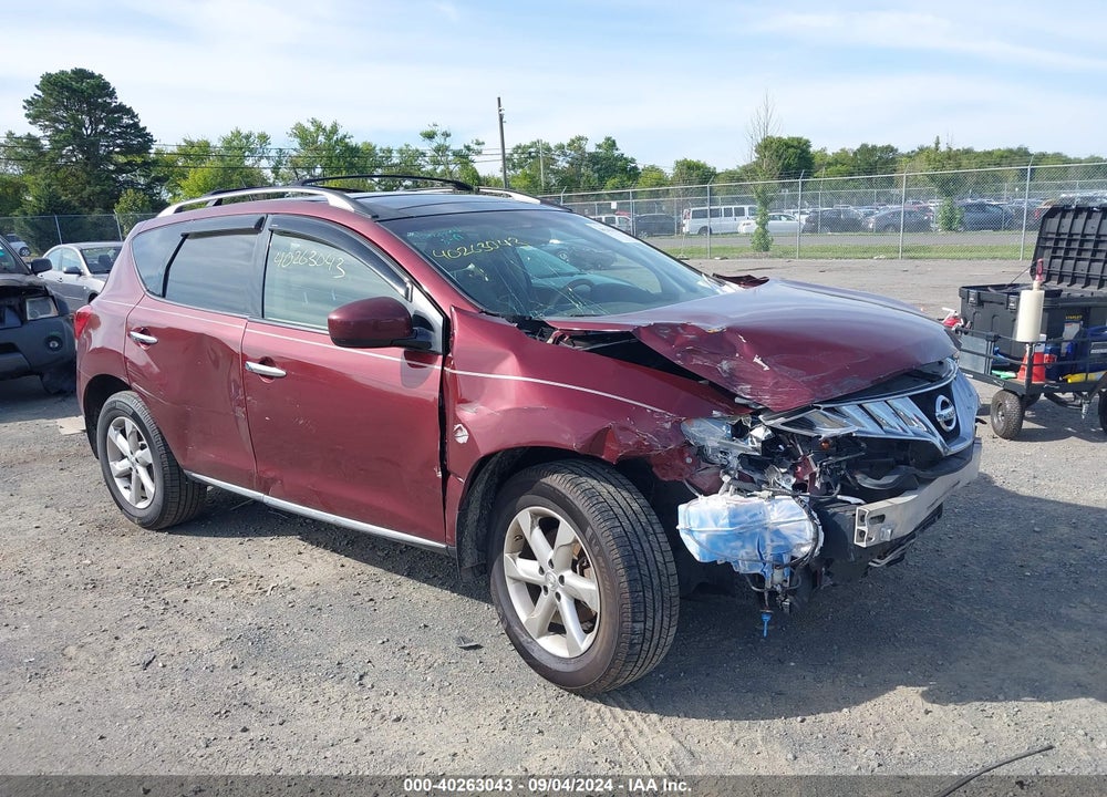 2010 NISSAN MURANO SL VIN: JN8AZ1MW9AW125967