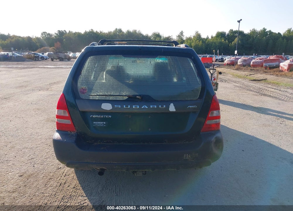 2003 SUBARU FORESTER X VIN: JF1SG63693H752783