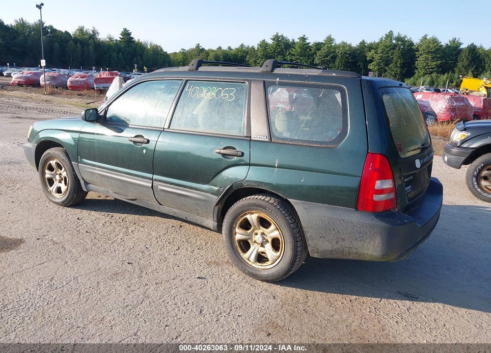2003 SUBARU FORESTER X VIN: JF1SG63693H752783