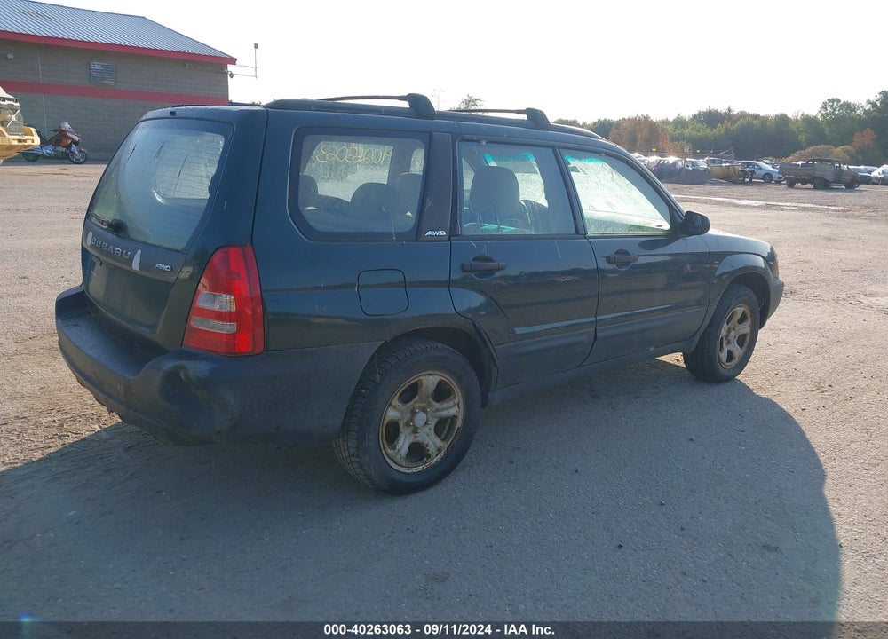 2003 SUBARU FORESTER X VIN: JF1SG63693H752783