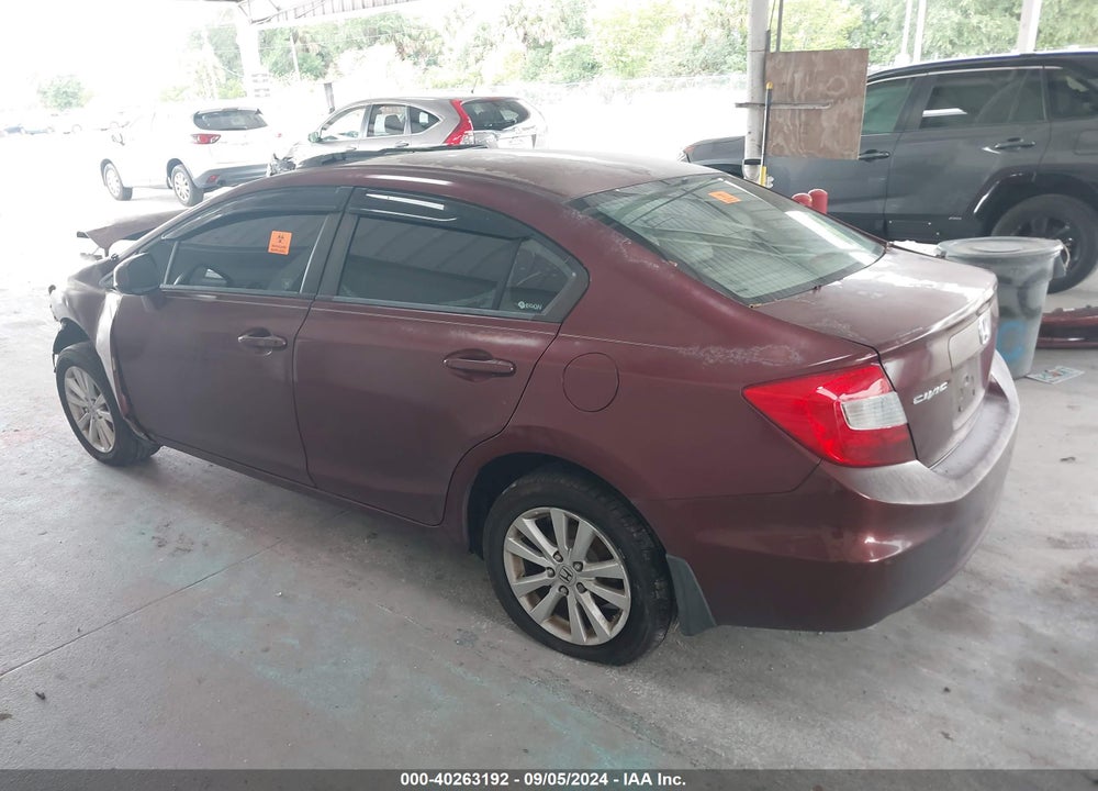 2012 HONDA CIVIC EX-L VIN: 2HGFB2F90CH545171
