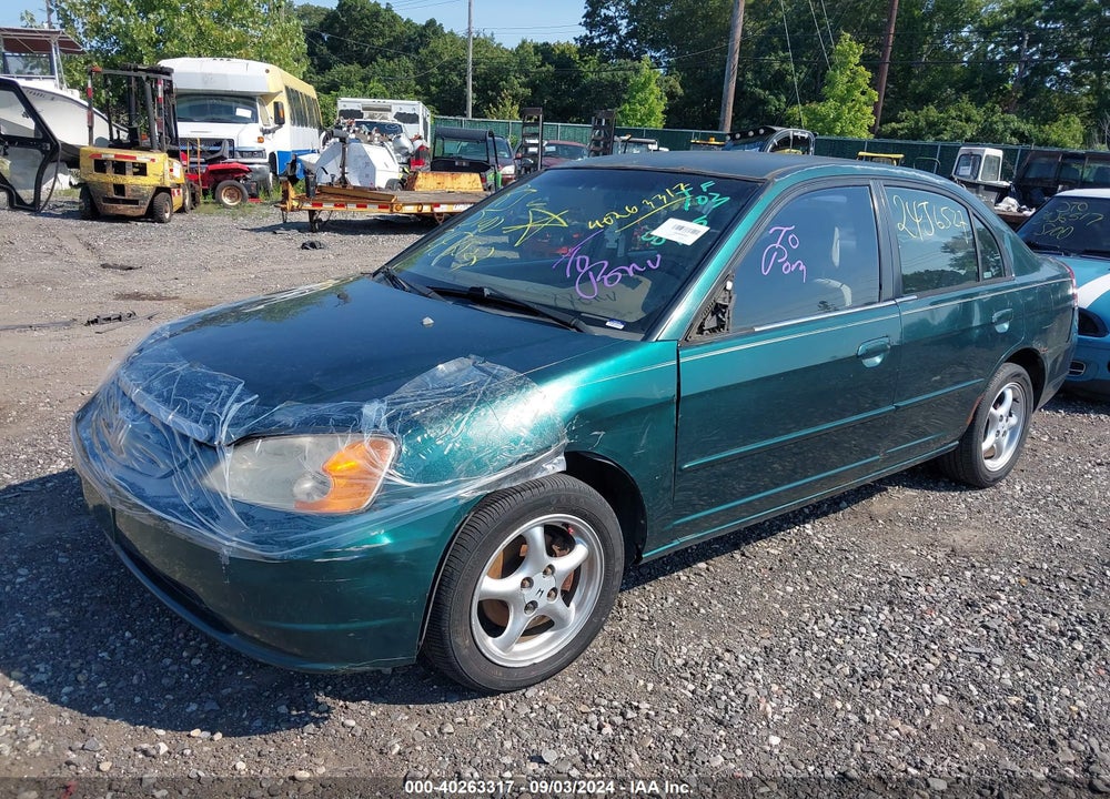 2002 HONDA CIVIC LX VIN: 2HGES16542H501952