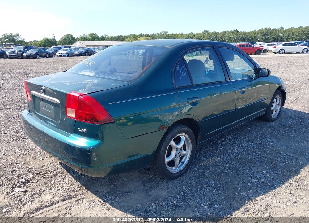 2002 HONDA CIVIC LX VIN: 2HGES16542H501952