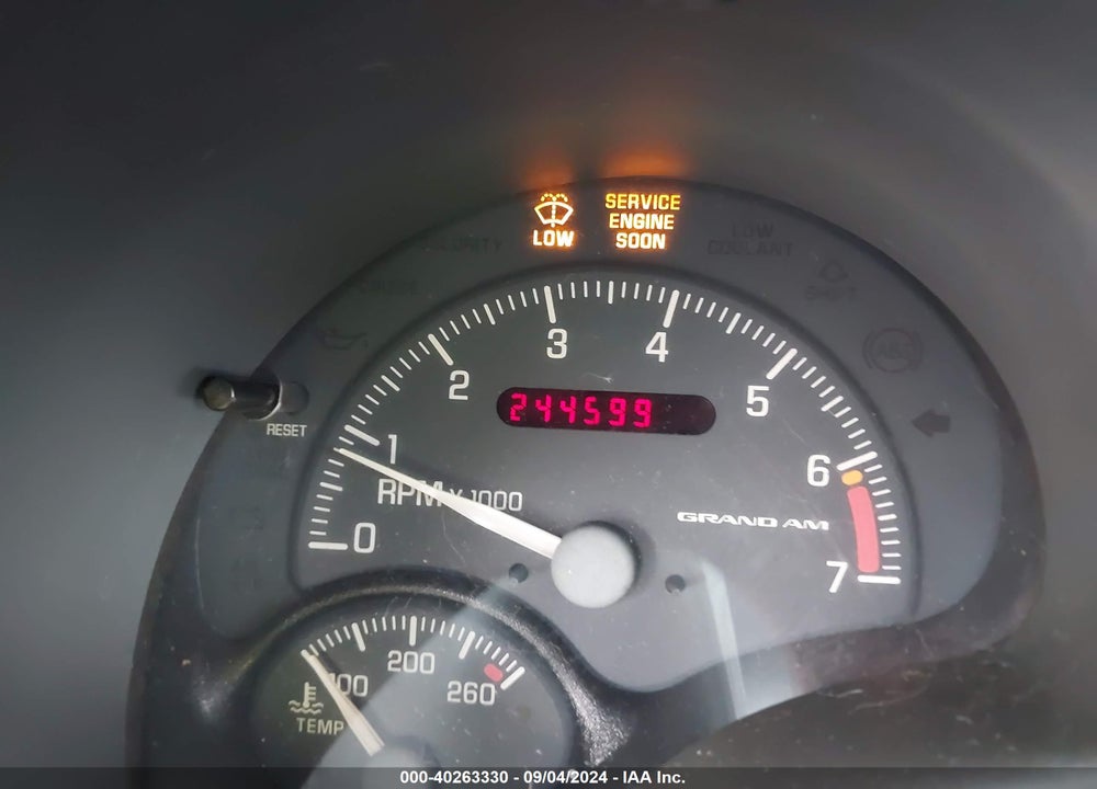 2000 PONTIAC GRAND AM GT VIN: 1G2NW12E2YM789487