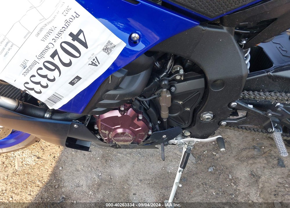 2022 YAMAHA YZFR1 VIN: JYARN66E8NA001893
