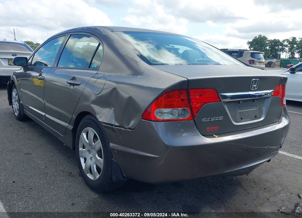 2009 HONDA CIVIC LX VIN: 2HGFA16509H538000