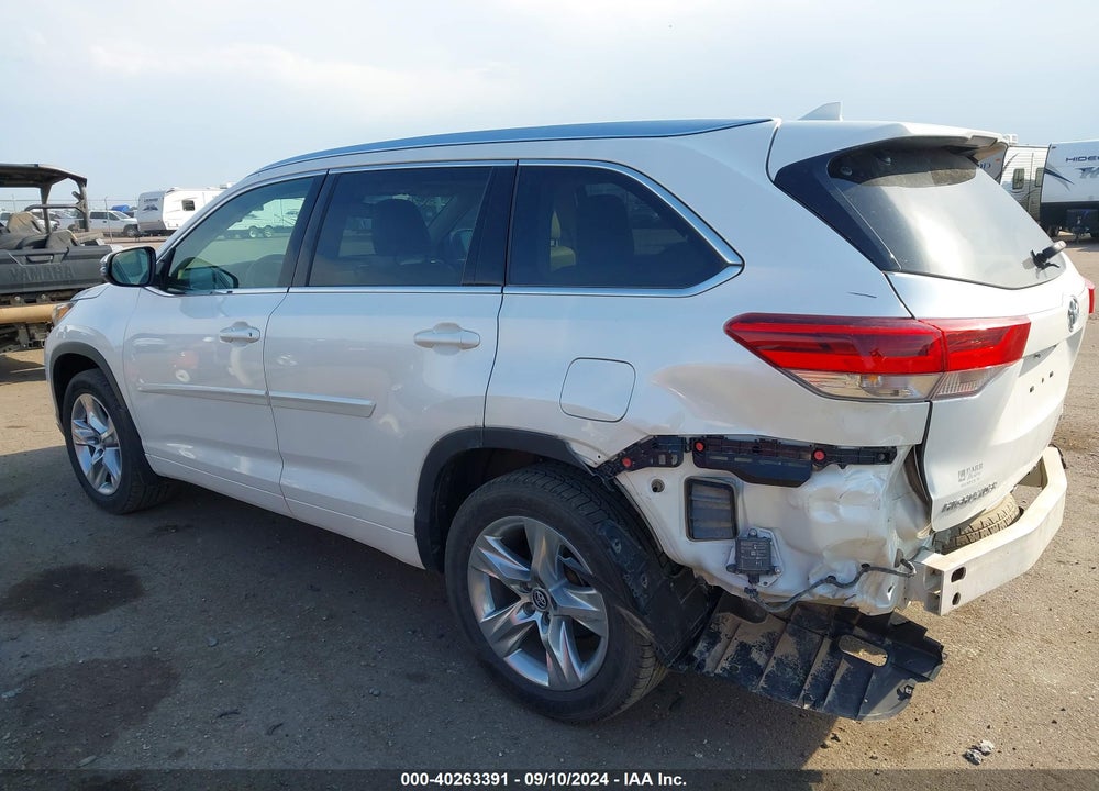 2019 TOYOTA HIGHLANDER LIMITED VIN: 5TDDZRFH1KS735269