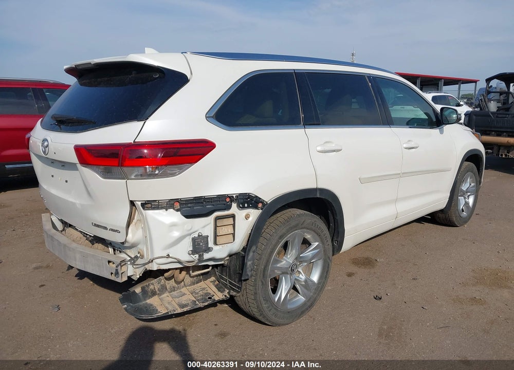 2019 TOYOTA HIGHLANDER LIMITED VIN: 5TDDZRFH1KS735269