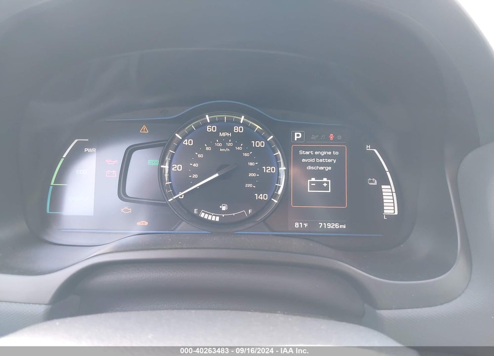 2017 HYUNDAI IONIQ HYBRID BLUE VIN: KMHC65LCXHU049897