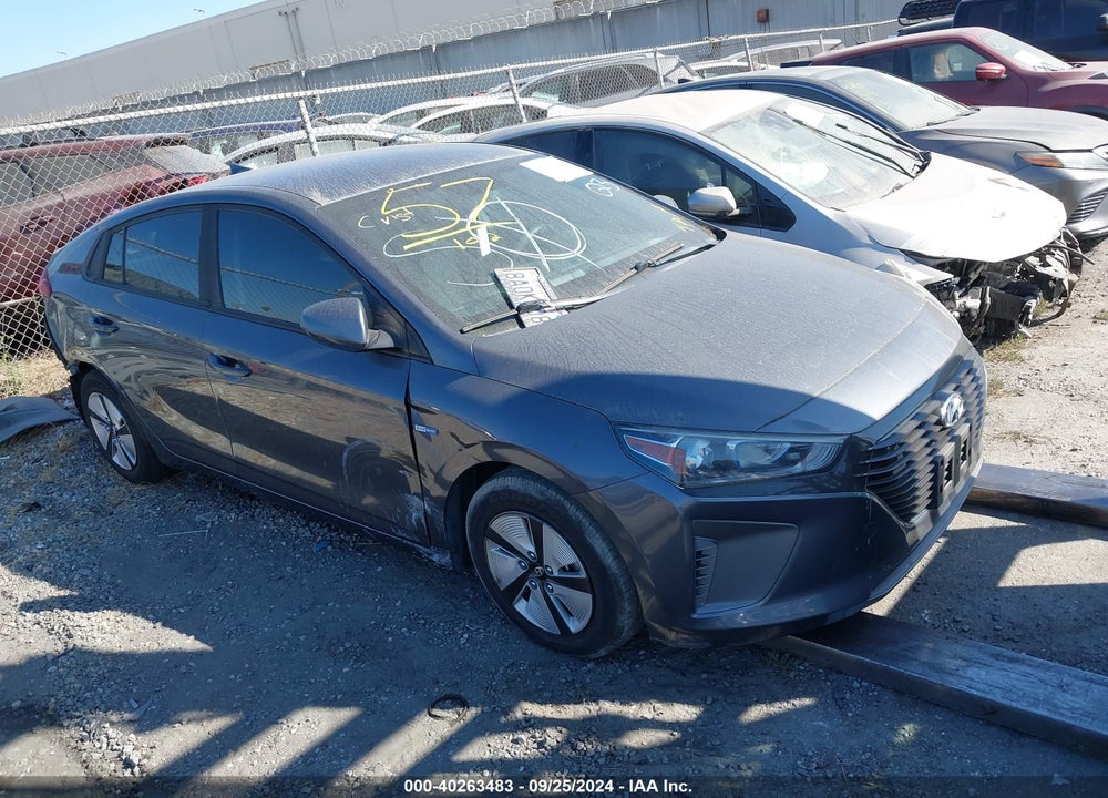 2017 HYUNDAI IONIQ HYBRID BLUE VIN: KMHC65LCXHU049897