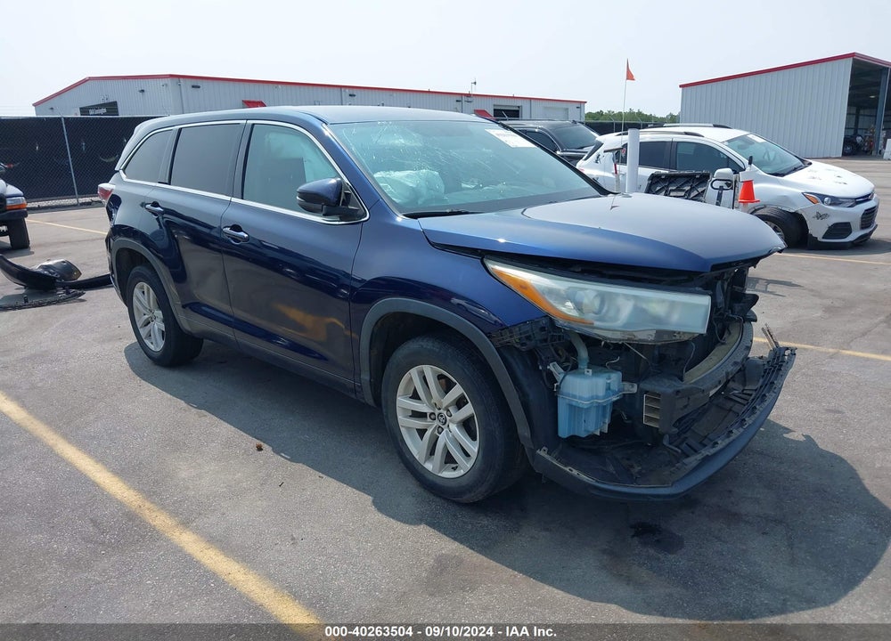 2016 TOYOTA HIGHLANDER LE VIN: 5TDZARFH6GS018127