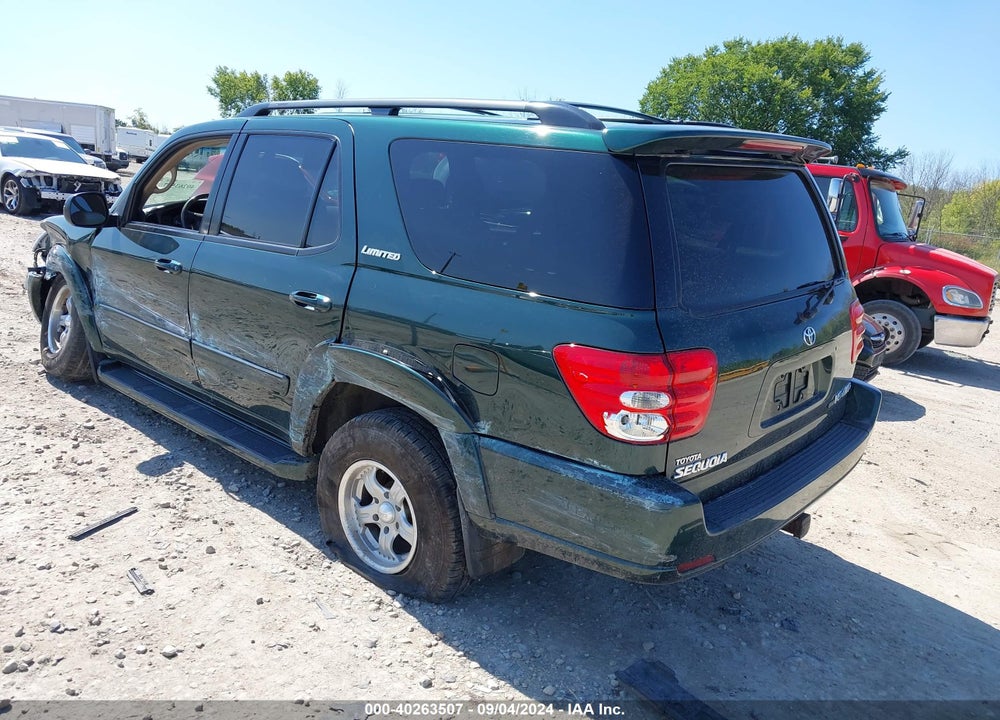2002 TOYOTA SEQUOIA LIMITED V8 VIN: 5TDBT48A32S087297