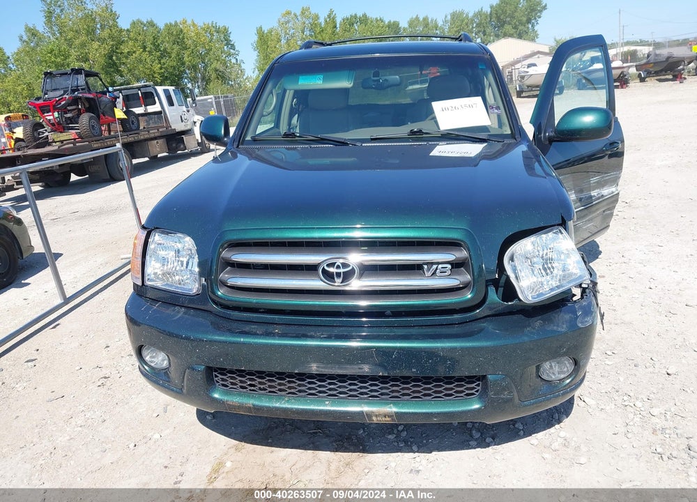 2002 TOYOTA SEQUOIA LIMITED V8 VIN: 5TDBT48A32S087297