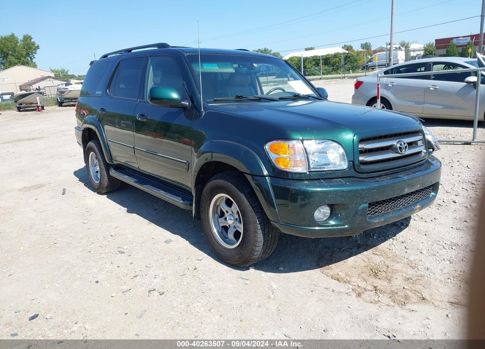 2002 TOYOTA SEQUOIA LIMITED V8 VIN: 5TDBT48A32S087297