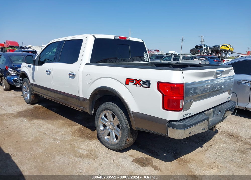 2018 FORD F-150 KING RANCH VIN: 1FTEW1EG1JFD00323