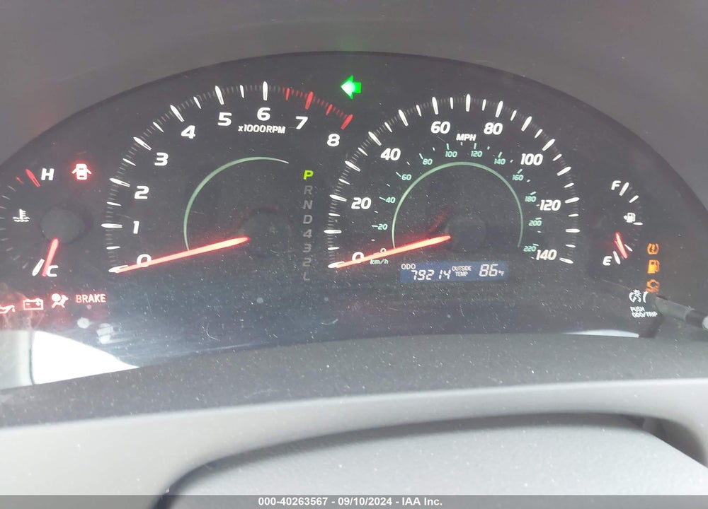 2009 TOYOTA CAMRY LE VIN: 4T1BE46K79U327054