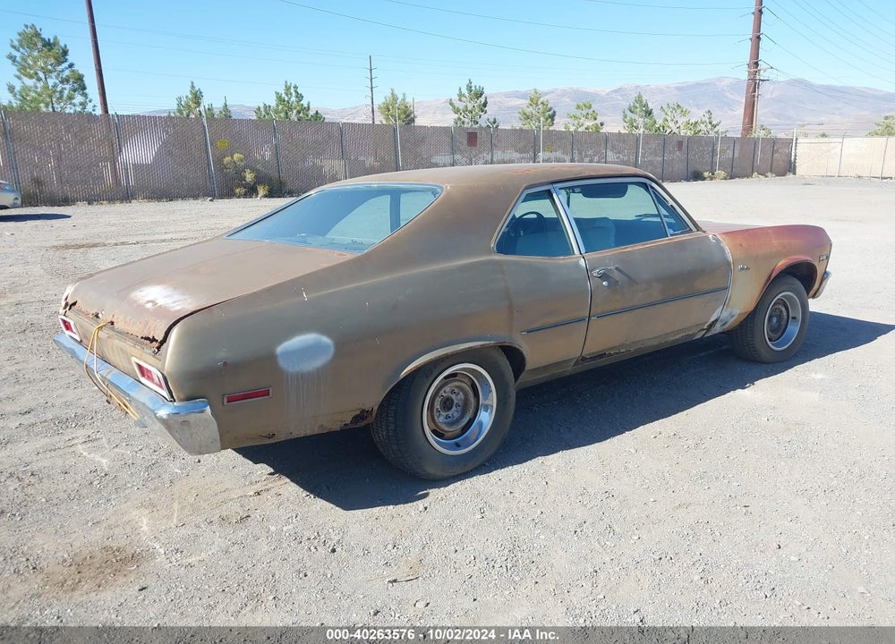 1972 CHEVROLET NOVA VIN: 1X27H2L108758