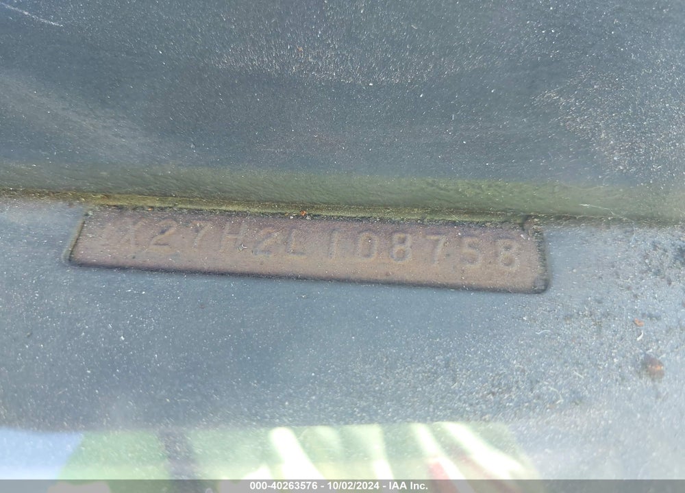 1972 CHEVROLET NOVA VIN: 1X27H2L108758