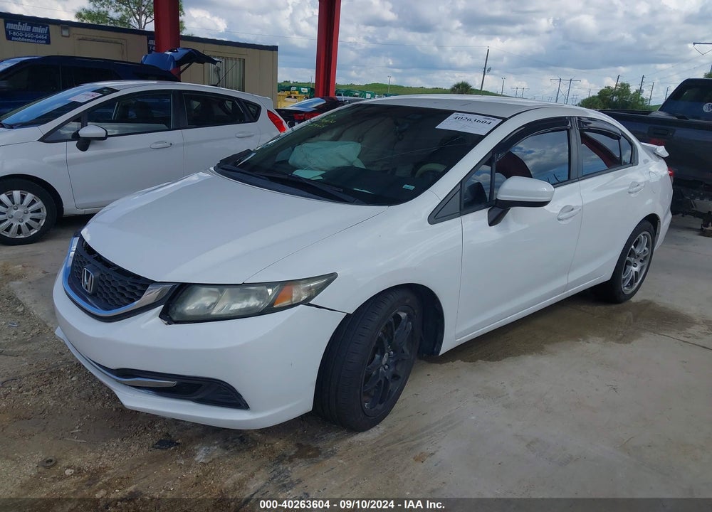 2014 HONDA CIVIC LX VIN: 19XFB2F57EE062142