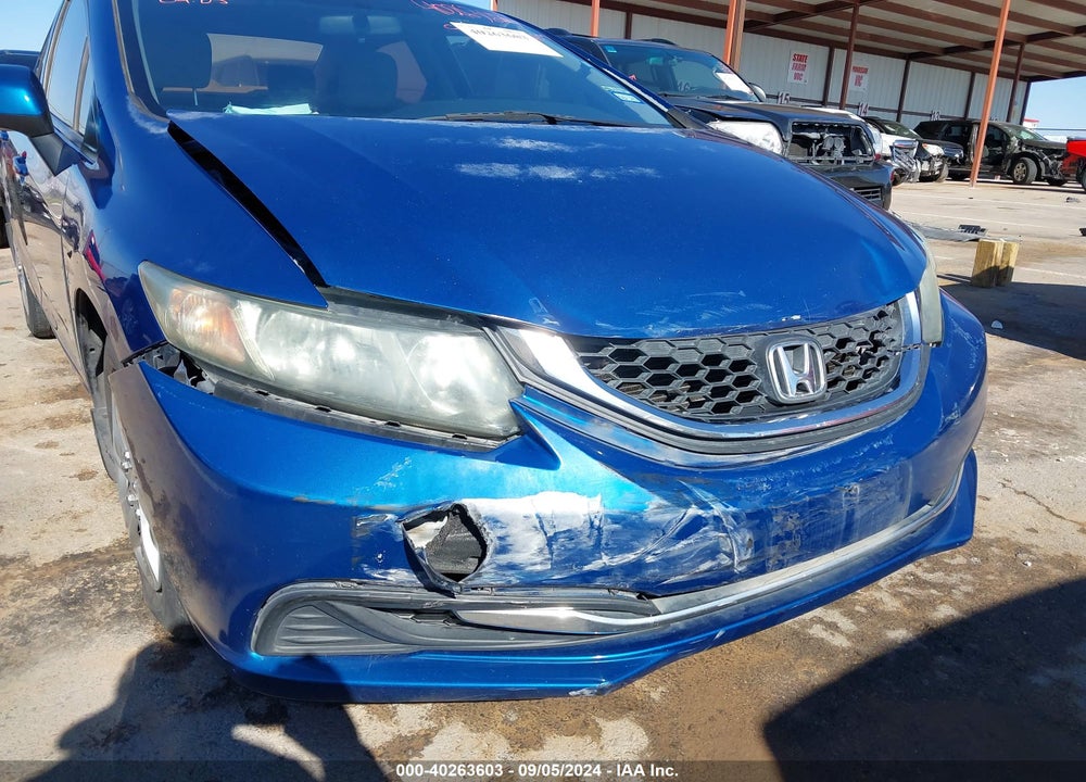 2013 HONDA CIVIC LX VIN: 19XFB2F52DE016278