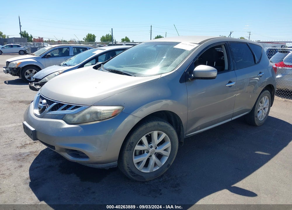2011 NISSAN MURANO S VIN: JN8AZ1MW3BW169626