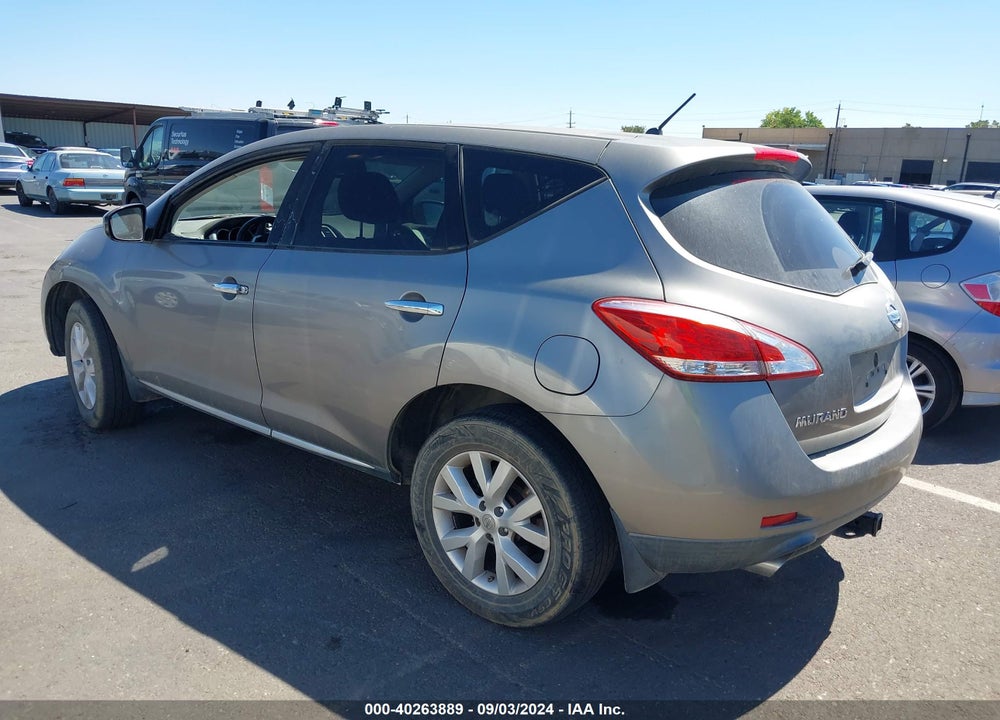 2011 NISSAN MURANO S VIN: JN8AZ1MW3BW169626