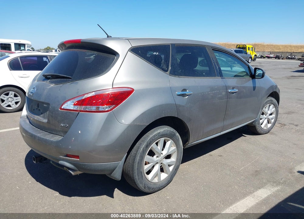 2011 NISSAN MURANO S VIN: JN8AZ1MW3BW169626