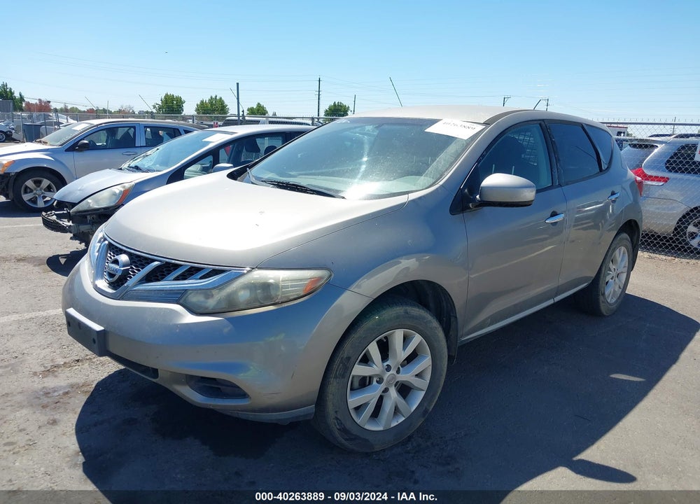 2011 NISSAN MURANO S VIN: JN8AZ1MW3BW169626
